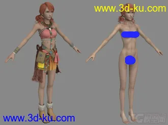 3D打印模型最终幻想13 香草官方 细致的图片