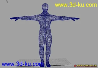 3D打印模型人体建模完整布线图---菜鸟高手必备的图片
