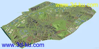 3D打印模型地形路网+城市拼楼 需要的下载的图片