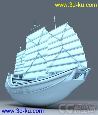3D打印模型郑和下西洋_专属古代商船的图片