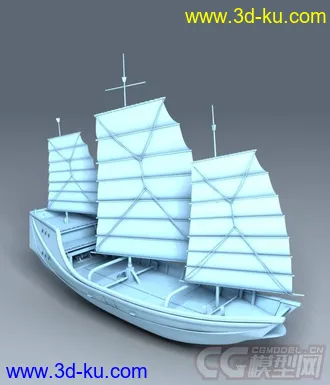 3D打印模型郑和下西洋_专属古代商船的图片