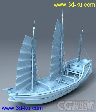 3D打印模型郑和下西洋_专属古代商船的图片