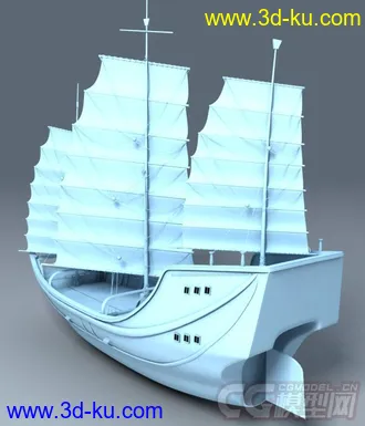 3D打印模型郑和下西洋_专属古代商船的图片