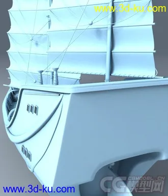 3D打印模型郑和下西洋_专属古代商船的图片