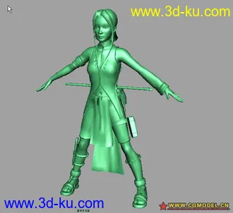 3D打印模型古典女武士的图片