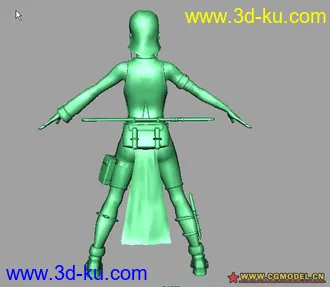 3D打印模型古典女武士的图片