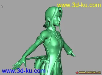 3D打印模型古典女武士的图片
