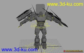3D打印模型机器战侠---绑定---高模的图片