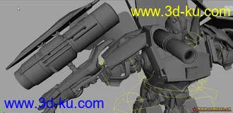 3D打印模型机器战侠---绑定---高模的图片