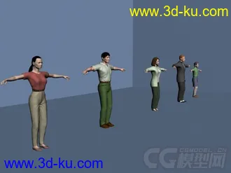 3D打印模型几个人物的图片
