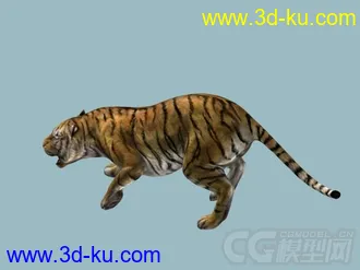 3D打印模型一个打老虎的图片