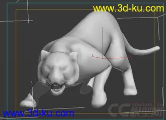 3D打印模型一个打老虎的图片