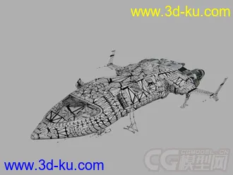 3D打印模型科幻舰艇   还不错的图片