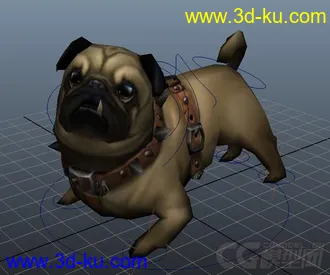 3D打印模型八哥犬的图片