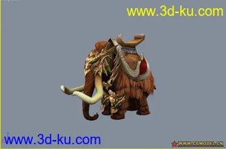 3D打印模型长毛象的图片