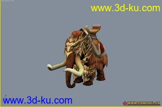 3D打印模型长毛象的图片