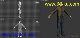 3D打印模型年轻男性角色的图片