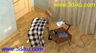 3D打印模型室内一角的图片