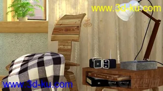3D打印模型室内一角的图片