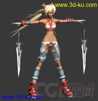 3D打印模型奥尼之刃女主角的图片