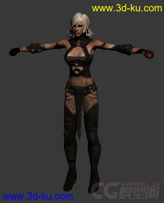 3D打印模型女战士一枚的图片