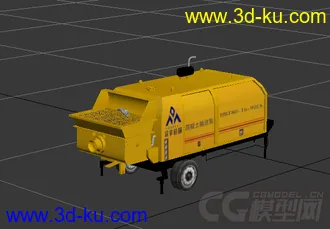 3D打印模型混凝土输送泵的图片