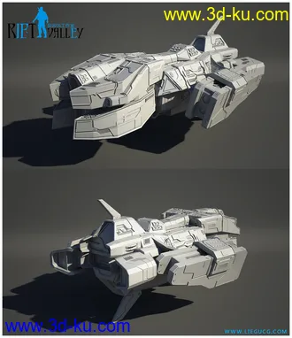 次世代虚拟幻想飞船模型的图片