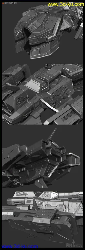 次世代虚拟幻想飞船模型的图片