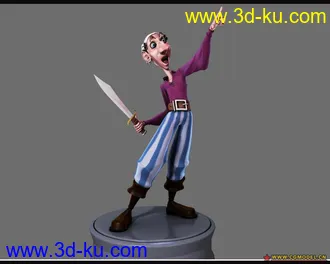 3D打印模型卡通人物的图片