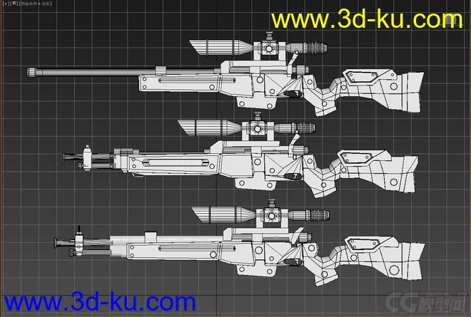 自己随便做的三个枪支模型  喜欢的同学可以下载的图片1