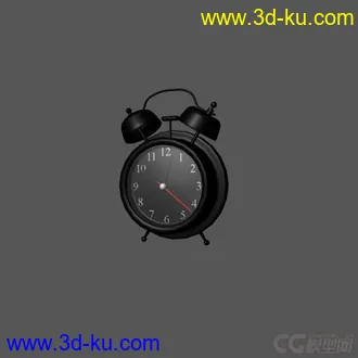 3D打印模型黑色闹钟的图片