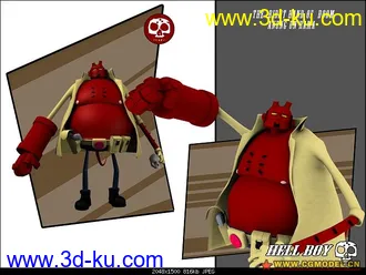 3D打印模型卡通版的地狱男孩的图片