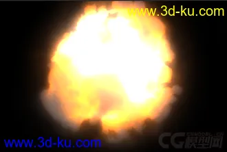 3D打印模型maya 空中爆炸特效（非陆地爆炸）的图片