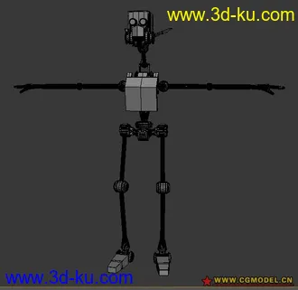 3D打印模型自己做的一个小机器人！的图片