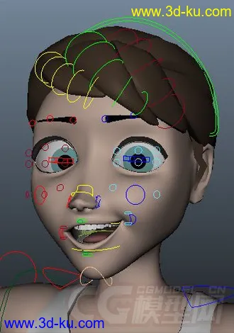 3D打印模型Young woman full rigged的图片