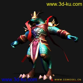 3D打印模型龙神将  model的图片