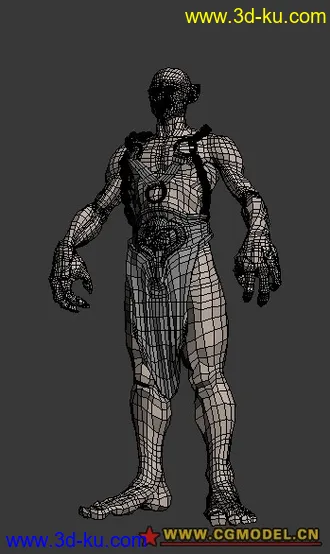 3D打印模型一个类似战士的怪物！！的图片