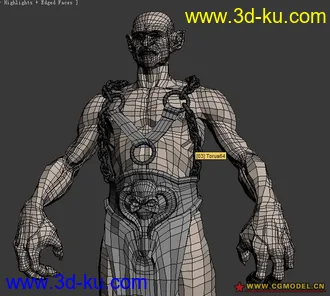 3D打印模型一个类似战士的怪物！！的图片