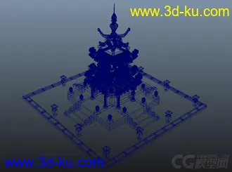 3D打印模型Q版建筑的图片