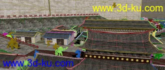3D打印模型京华城，已经完成了，有人物的图片