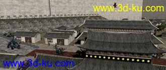 3D打印模型京华城，已经完成了，有人物的图片