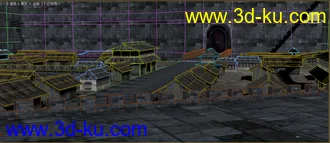 3D打印模型京华城，已经完成了，有人物的图片