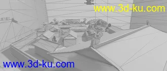 3D打印模型京华城，已经完成了，有人物的图片