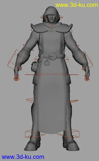 3D打印模型魔法师人物加设置的图片
