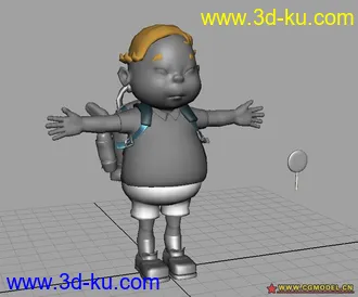 超可爱的小同学模型的图片