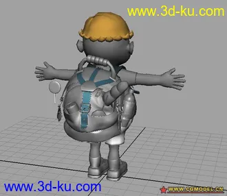 超可爱的小同学模型的图片