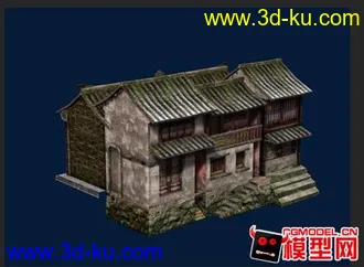 3D打印模型江南小镇游戏场景场景的图片