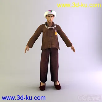 阿昌族男士服装模型少数民族模型的图片
