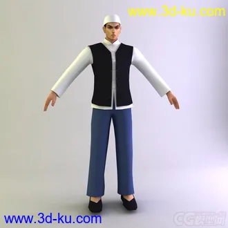 保安族男士服饰模型的图片