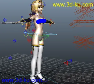 绑定非常到位的美女模型，可拖衣~的图片